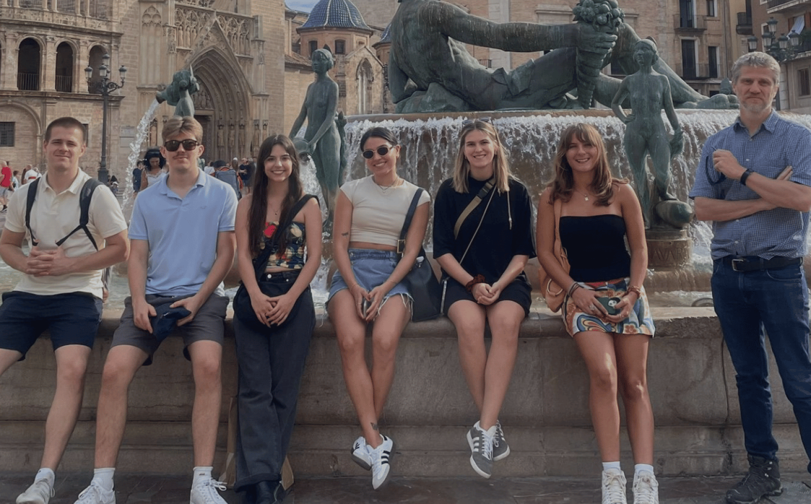 Group of Maasai smiling at the camera. 
